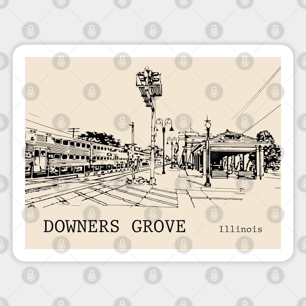 Downers Grove Illinois Magnet by Lakeric